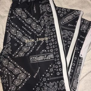 Palm Angels Black Paisley Pants XL 9/10